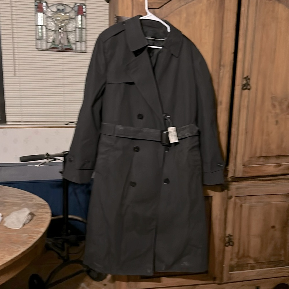 Men's Black Military Field Coat